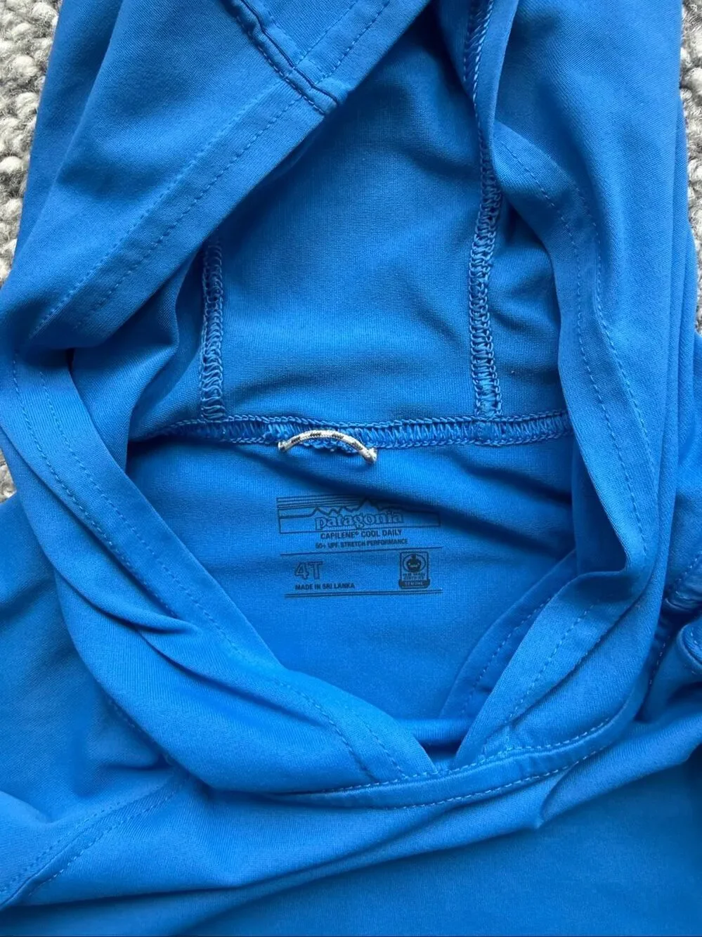 Patagonia Boys 4T Capilene Cool Hooded UPF Swim Rash Guard Shirt